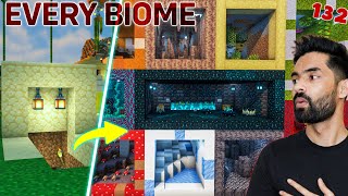 I Rebuilt EVERY BIOME in Minecraft Survival - Hindi