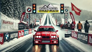 BMW E36 Hill Climb DragRace Ērgļos - Briežkalnā! 🏁