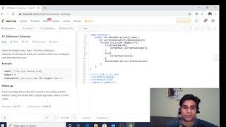 Leetcode 53 Maximum Subarray Sum
