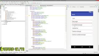Create Line & Rectangle shapes for EditText (background) in drawable XML file?
