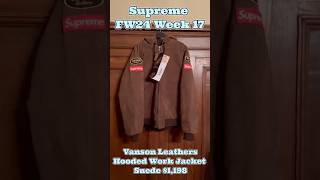 Supreme FW24 Week 17 Vanson Leathers Jacket | シュプリームFW24 バンソンレザーワークジャケット #シュプリーム #supreme #vanson