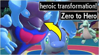 ★~EPIC PALAFIN HERO SWEEP~★ Zero To HERO Form Moveset ! Pokemon Scarlet and Violet Shiny Palafin