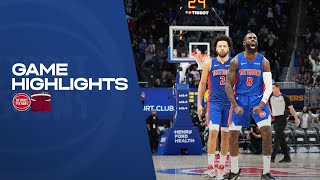 GAME HIGHLIGHTS: Pistons Win vs Heat