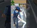 Yuta Selamatkan Mama dan Mio Dari Polisi Zombie #shorts #sakuraschoolsimulator #shortvideo #viral