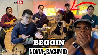 FIRST TIME REACTING TO-Beggin' (KERONCONG) - Novia Bachmid ft. Fivein #LetsJamWithJames