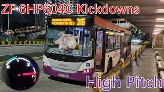 [SBST]High Pitch Kickdowns - SBS5235H on 315 - SCANIA K230UB E5