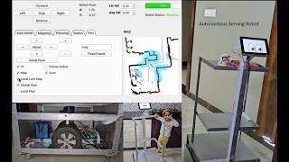 Indoor Autonomous Delivery Robot with GUI Interface | ROS2 | QT | Navigation2 Stack | Differential