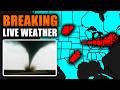 🔴 LIVE - Severe Weather Coverage With Storm Chasers On The Ground - Live Weather Channel...
