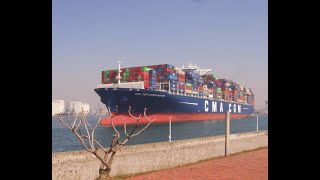 110/01/16 達飛-喬治.華盛頓 CMA CGM G. WASHINGTON (碼頭1069→S2裝卸完出港) 現任船籍馬爾他 Malta原船籍英國United Kingdom