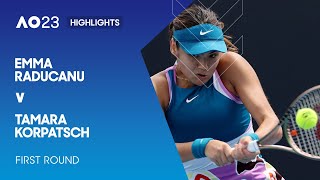 Emma Raducanu v Tamara Korpatsch Highlights | Australian Open 2023 First Round
