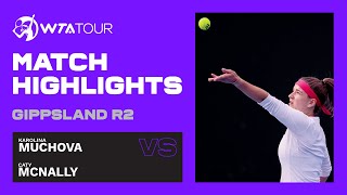 C. Mcnally vs. K. Muchova | 2021 Gippsland Trophy Day 2 | WTA Highlights