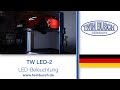 Die TWIN BUSCH® LED-Beleuchtung TWLED-2, speziell für unsere 2-Säulen-Hebebühnen Modelle entwickelt.