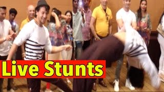 Tiger Shroff Performs Live Stunts For Cancer Patients