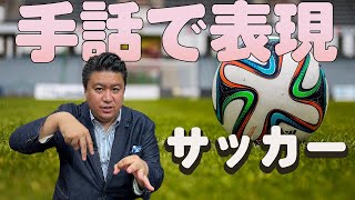 【ワンフレーズ手話】サッカーは手話でどうするの？