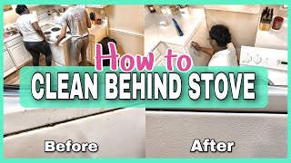 How To Clean Behind Stove | Deep Clean With Me | Cleaning Motivation