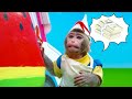 KiKi Monkey challenges with Sweet M&M Candy Dispenser and Watermelon Ice Cream  KUDO ANIMAL KIKI
