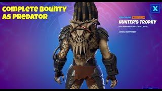 How To Unlock Predator Hunter's Trophy Back Bling in Fortnite [Complete a Bounty as Predator]