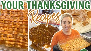 YOUR FAVORITE THANKSGIVING RECIPES | MUST TRY NEW FAVORITE DESSERT RECIPES | FAM