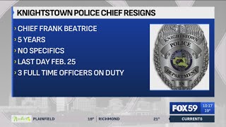 Knightstown police chief resigns