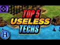 Top 5 Most Useless Technologies | AoE2