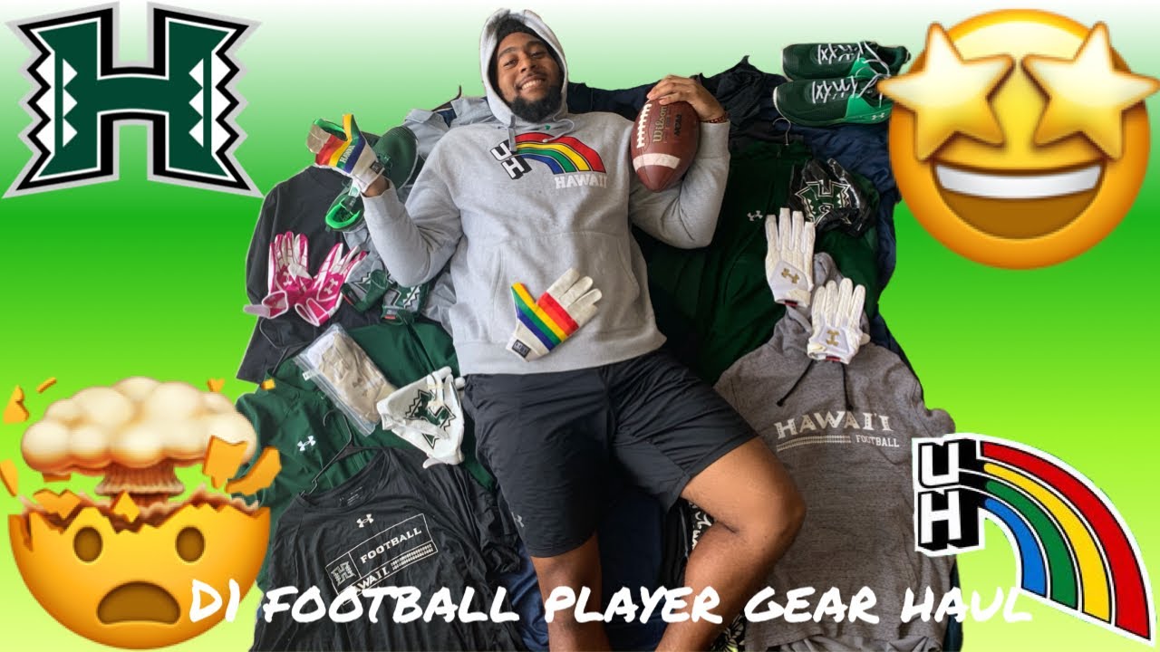 D1 Football Player Gear Haul Youtube