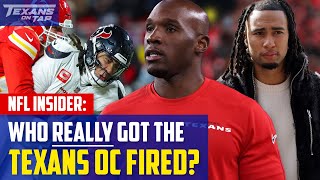 NFL insider reveals who had MAJOR influence in Texans firing OC Bobby Slowik!