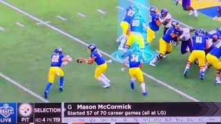 2024 NFL DRAFT: ROUND 4 PICK 119 (NFL NETWORK) MASON MCCORMICK - PITTSBURGH STEELERS | DAY 3 APRIL 2