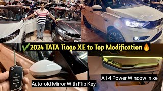 ✅ 2024 Tata Tiago Xe Base to Xz Modification🔥 Tiago OEM Power Windows🔥 Tiago modified🔥Tata tiago xe