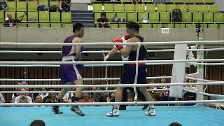 赤　2023　大学王座　LM級　東洋大　堀池空希　対　同志社大　和田岳大　BOXING