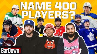 CAN YOU NAME 400 NHL PLAYERS?