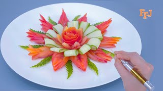 Art In Veggie Arrangements For Beautiful Food Cooking Hacks & Ideas