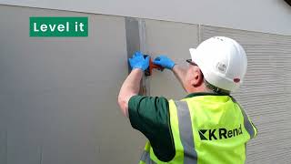 K Rend Silicone Roughcast Application Demonstration
