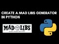 Mad Libs Generator in Python || Python Projects For Beginners #2 || Cool Minds-Neel Maniar