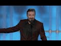 Ricky Gervais opening monologue + Johnny Depp golden globes 2012