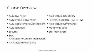 TOGAF Course Overview
