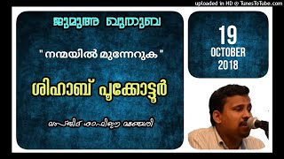 നന്മയിൽ മുന്നേറുക. ശിഹാബ് പൂക്കോട്ടൂർ 19 ഒക്ടോബർ 2018 മസ്ജിദ് ശാഫി മഞ്ചേരി