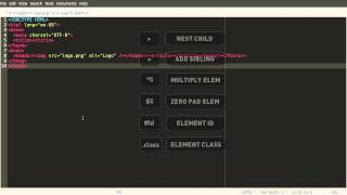 Zen Coding Rapid Fire in Gedit