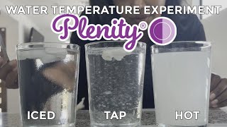 Plenity... which temperature water is best to make Plenity work fast?