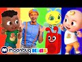 The Happy Place Song! | Sing Along and Learn | ABC 123 Moonbug Kids | Fun Cartoons | Learning Rhymes