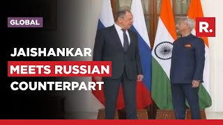 EAM S Jaishankar meets Russian Counterpart Sergey Lavrov at G20 Foreign Ministers' Meet