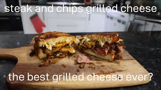 the steak and chips grilled cheese that made me gain 50 pounds 🥪 | Sandwich Papi