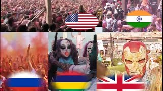 Holi celebration in different countries | HOLI 2020 Celebration |