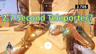 World Record Symmetra Teleporter - 2.7 Seconds on Anubis Ranked