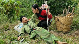 Harvesting cassava on the way home to help a disabled man | Nguyen Thi Diem