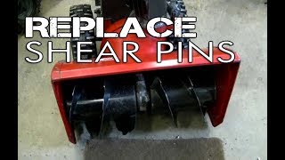 HOW-TO Replace Shear Pins On Older Toro Snowblower