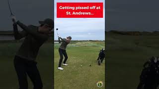 Italian guy hits a shit shot at Home of Golf and gets mad!