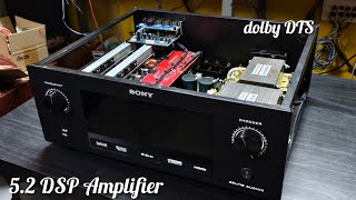 5.2 #DSP Remote kit Amplifier dolby #digital support #3HDMI #1ARC optical coaxel #selfie audio