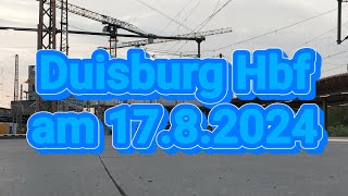 Züge im Duisburg Hbf am 17.8.2024