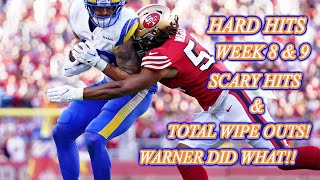 NFL Biggest/Brutal and Hardest Hitting legal Tackles and Hits 2022-2023 Season Week 8 and Week 9