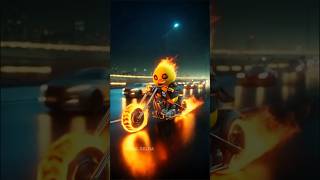 😱🔥💥The duck riding an chopper motorcycle and started crying #funny #duckshorts #bebek #ai #shorts